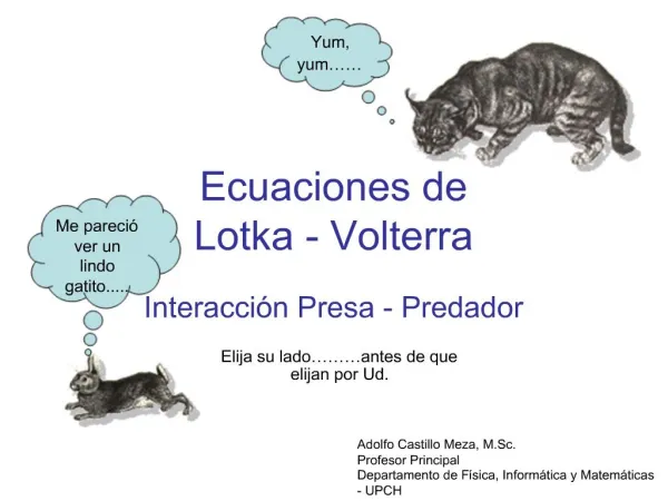 Ecuaciones de Lotka - Volterra