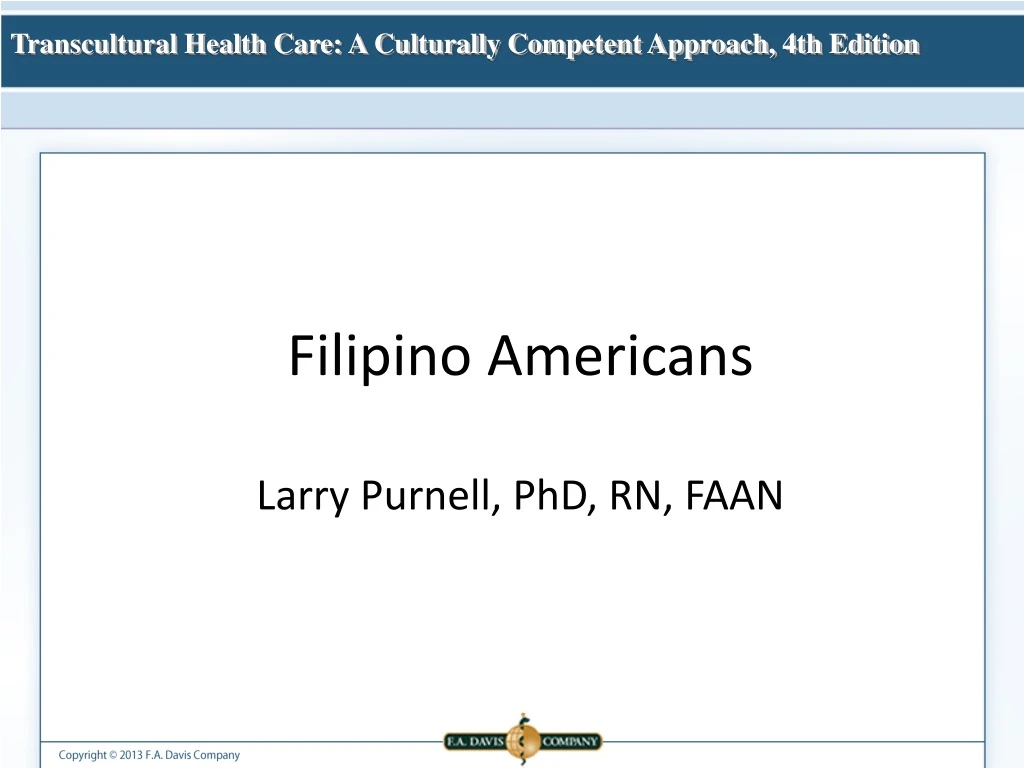 filipino americans larry purnell phd rn faan