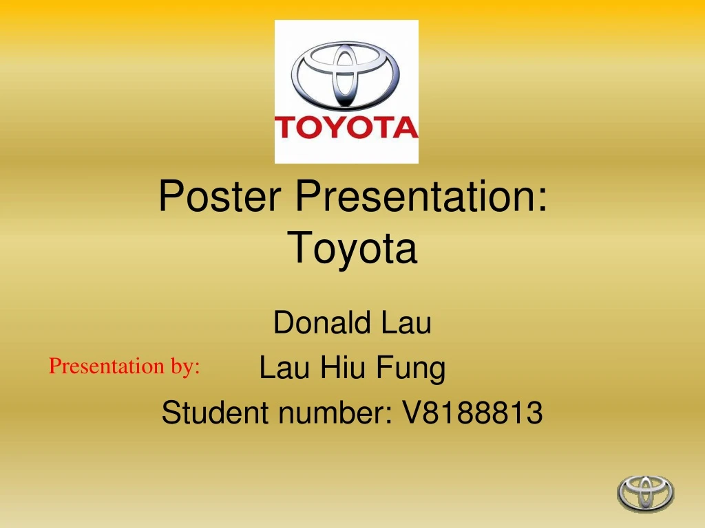 poster presentation toyota