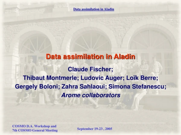 Data assimilation in Aladin