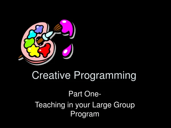 Creative Programming