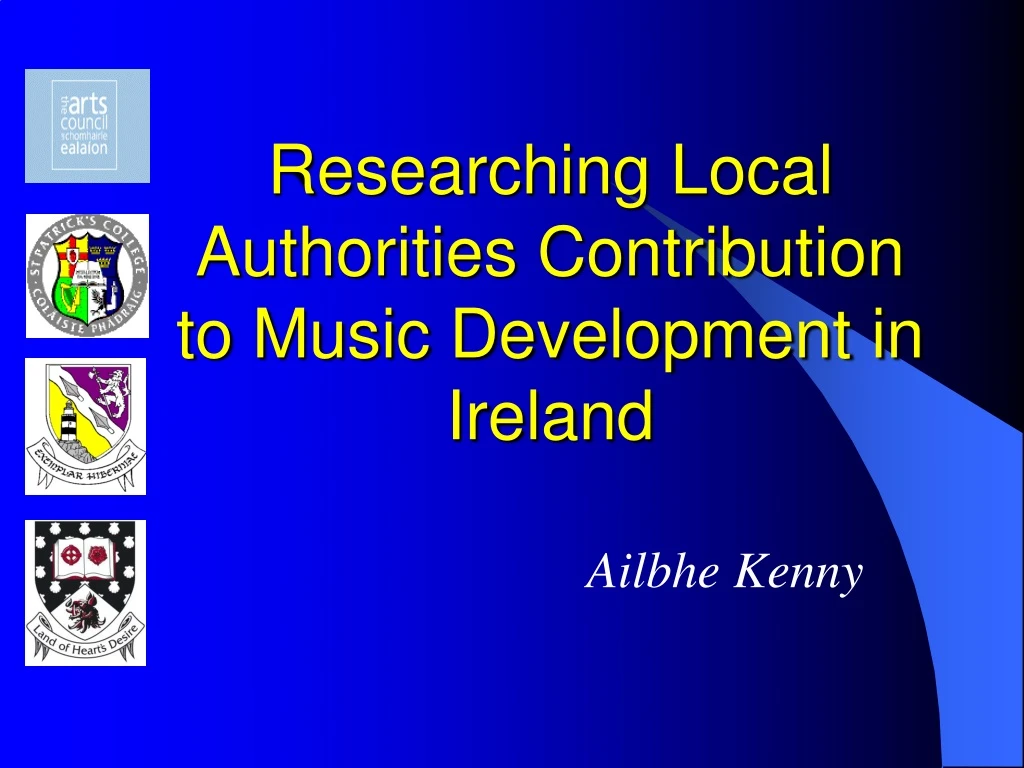 researching local authorities contribution to music development in ireland