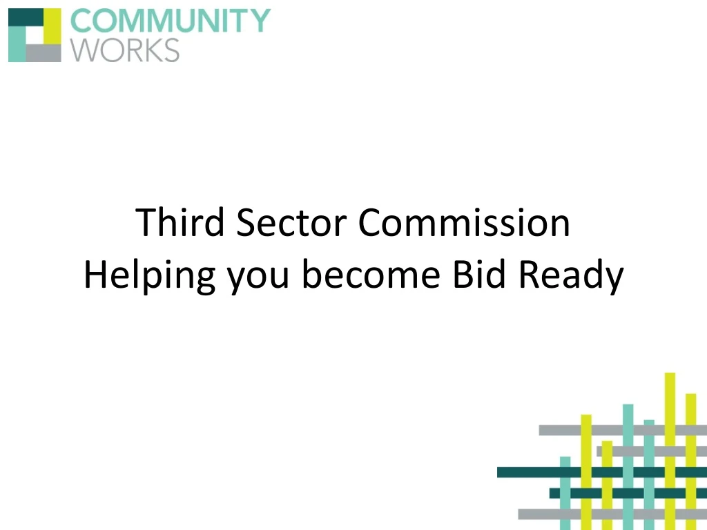 third sector commission helping you become bid ready