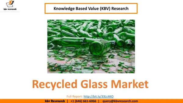 Recycled Glass Market Size- KBV Research