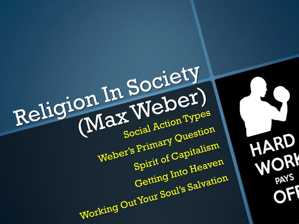 religion in society max weber