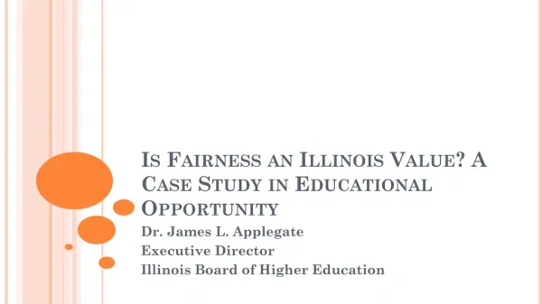 Is Fairness an Illinois Value? A Case Study in Educational Opportunity