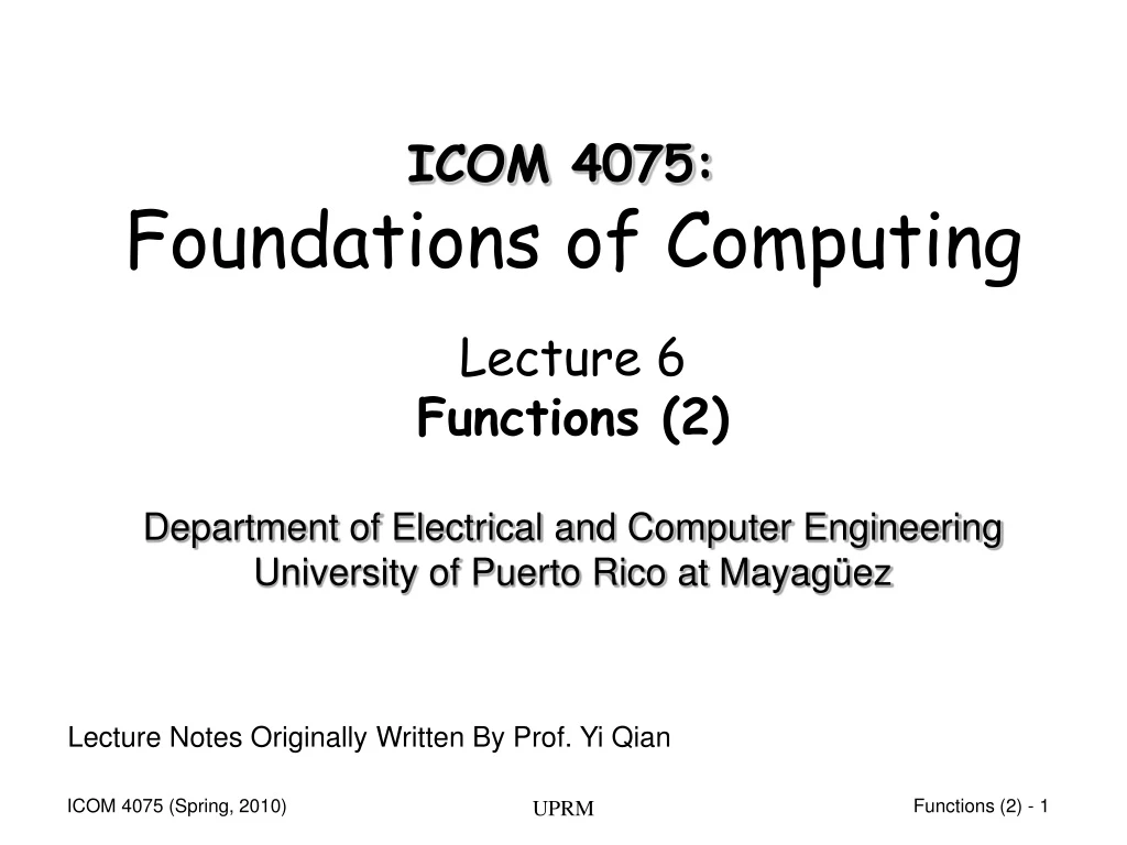 lecture 6 functions 2