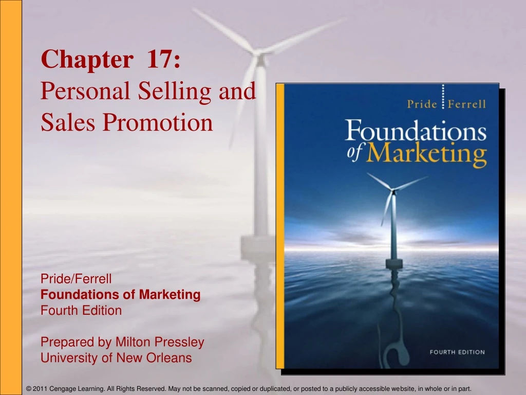chapter 17 personal selling and sales promotion