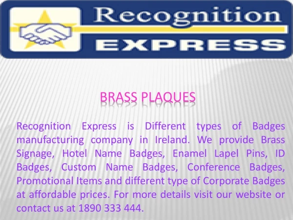 brass plaques