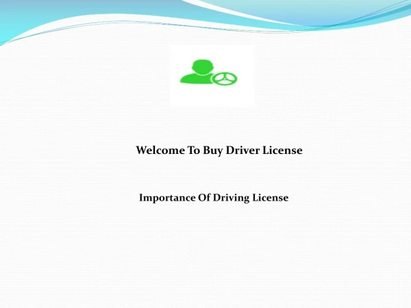 Importance Of Driving License
