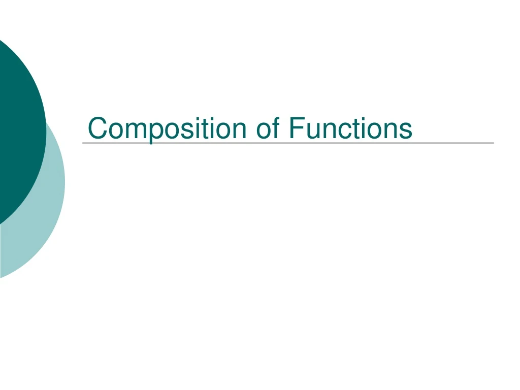 composition of functions