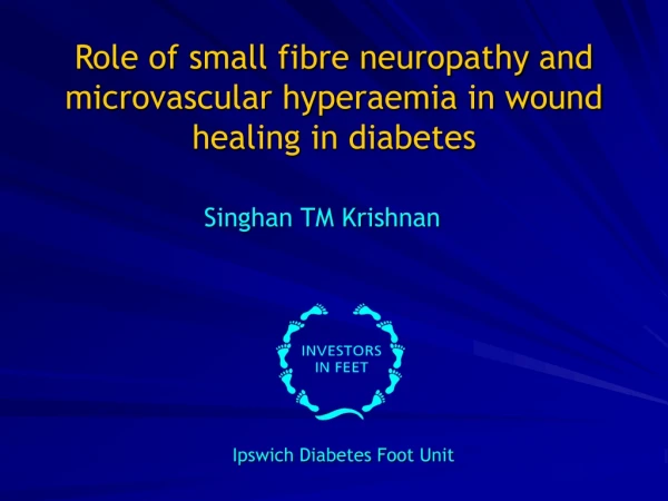 Role of small fibre neuropathy and microvascular hyperaemia in wound healing in diabetes