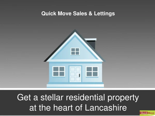 Get a stellar residential property at the heart of Lancashire