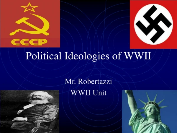 Political Ideologies of WWII