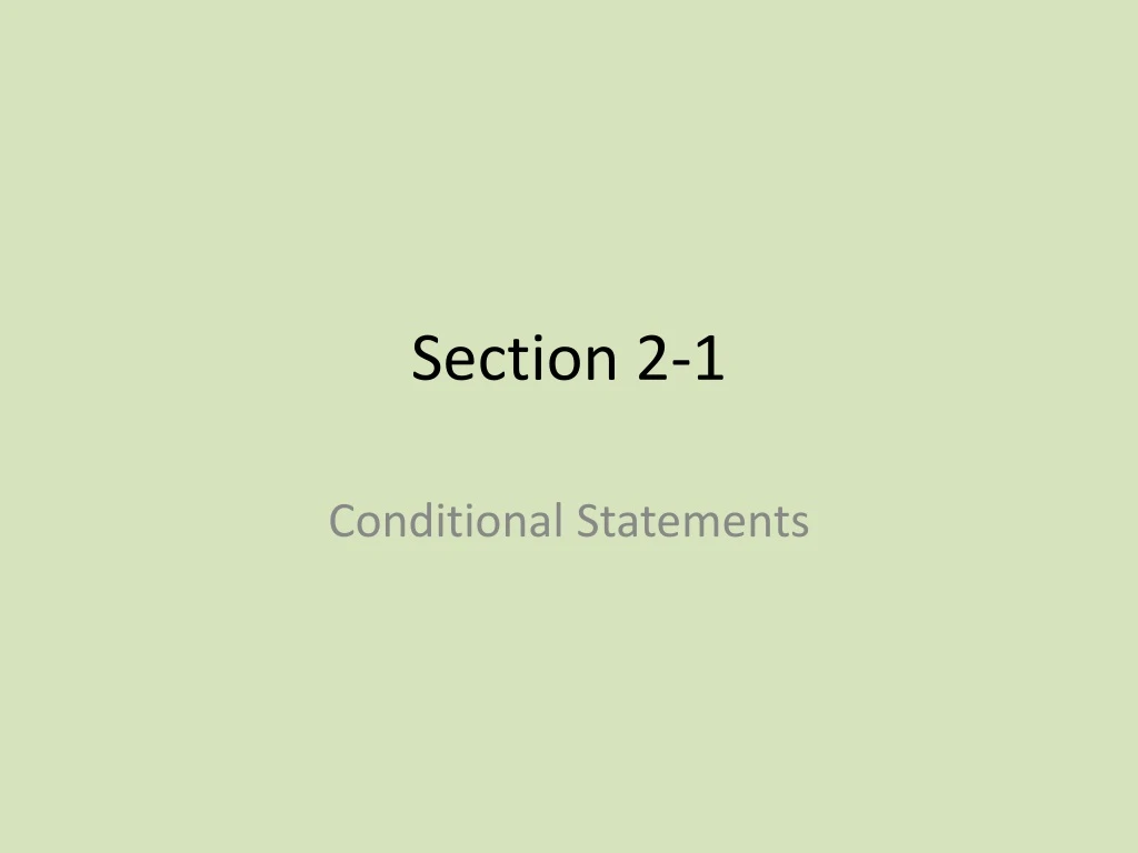 section 2 1