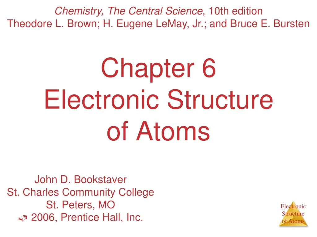 chapter 6 electronic structure of atoms