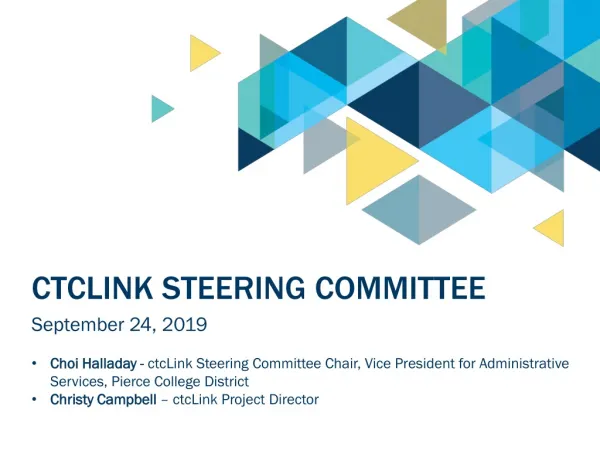 ctcLink Steering Committee