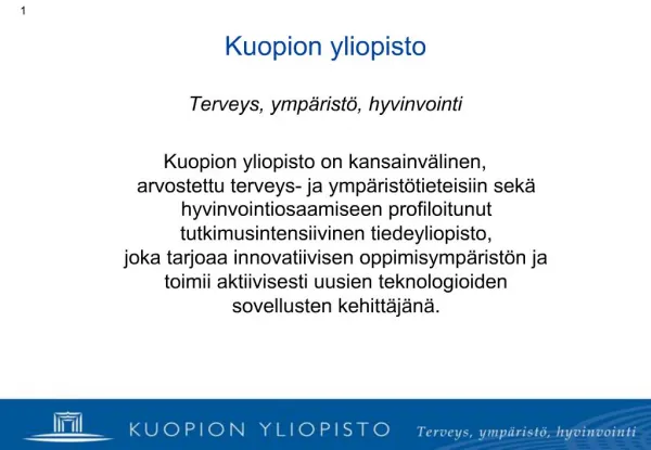 Kuopion yliopisto