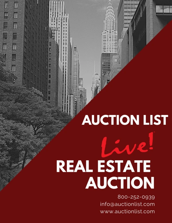 Take the Advantage of Real Estate Auction