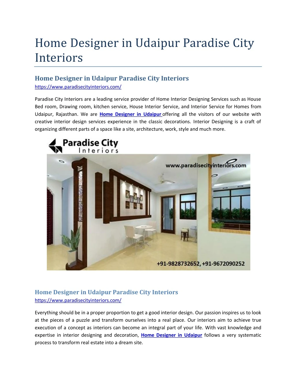 home designer in udaipur paradise city interiors