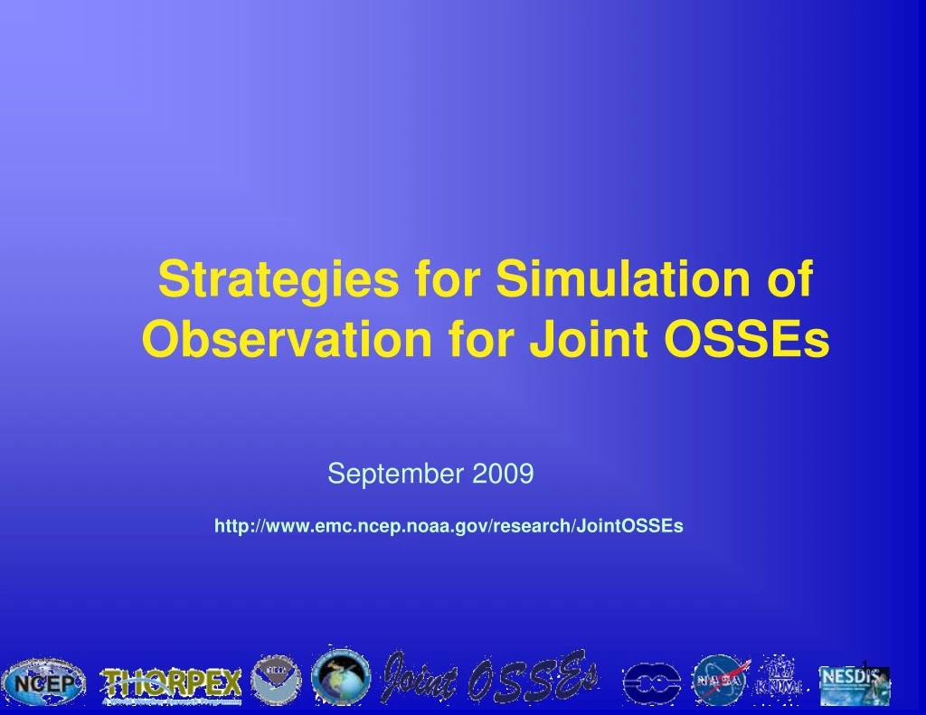 strategies for simulation of observation