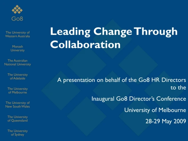 Leading Change Through Collaboration