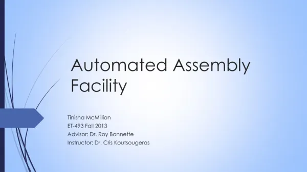 Automated Assembly Facility