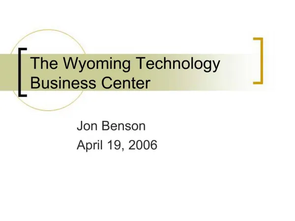 The Wyoming Technology Business Center