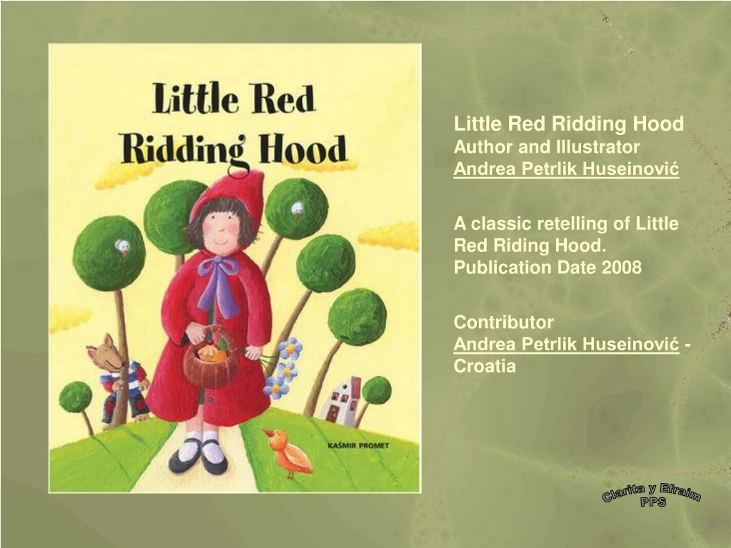 little red ridding hood author and illustrator