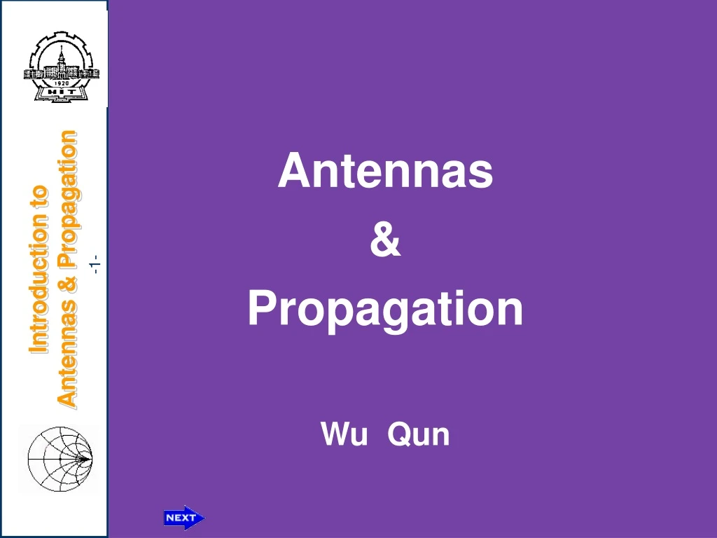 antennas propagation wu qun