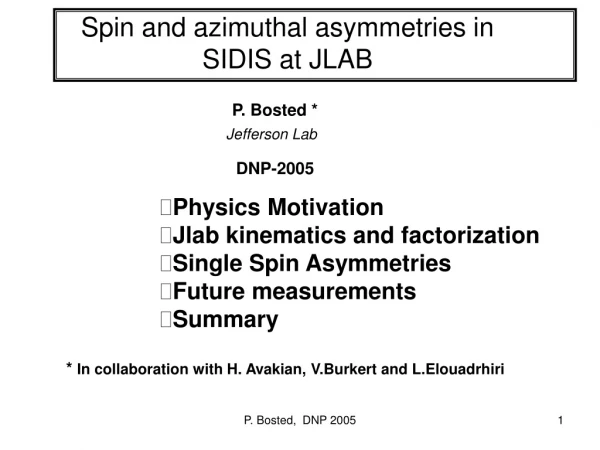 Spin and azimuthal asymmetries in SIDIS at JLAB