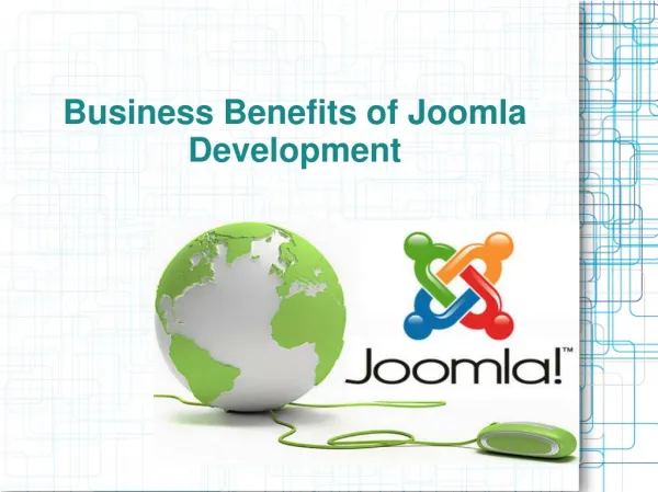 Business Benefits of Joomla Development