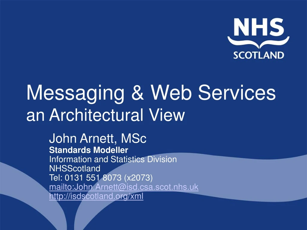 messaging web services an architectural view