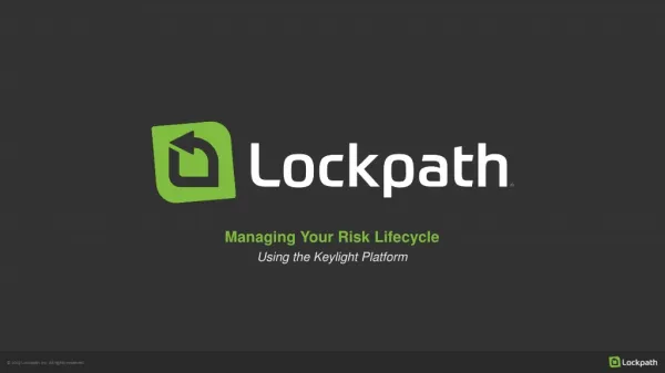 Managing Your Risk Lifecycle