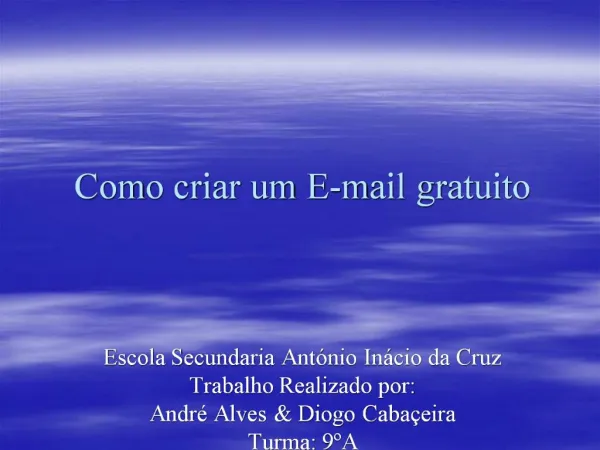 Como criar um E-mail gratuito