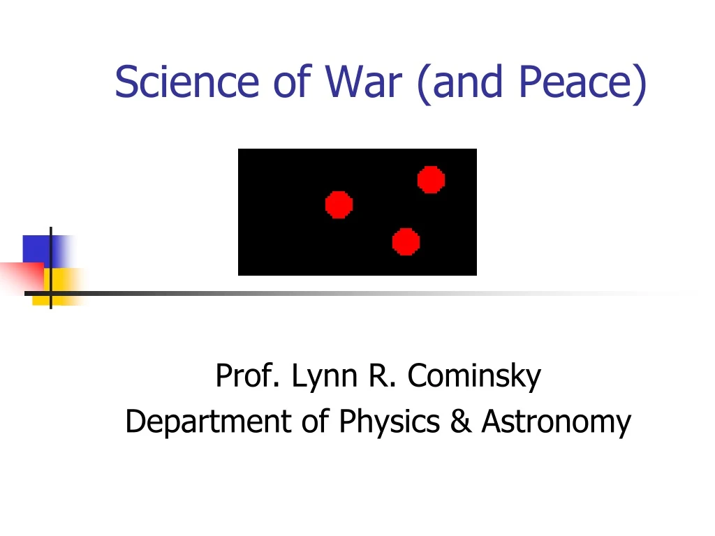 science of war and peace