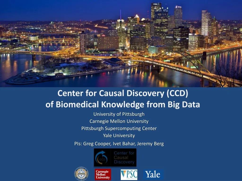 center for causal discovery ccd of biomedical knowledge from big data