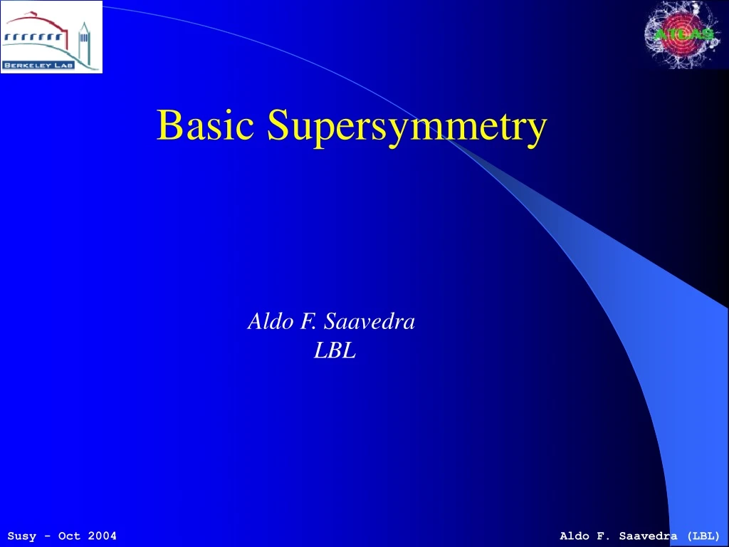 basic supersymmetry