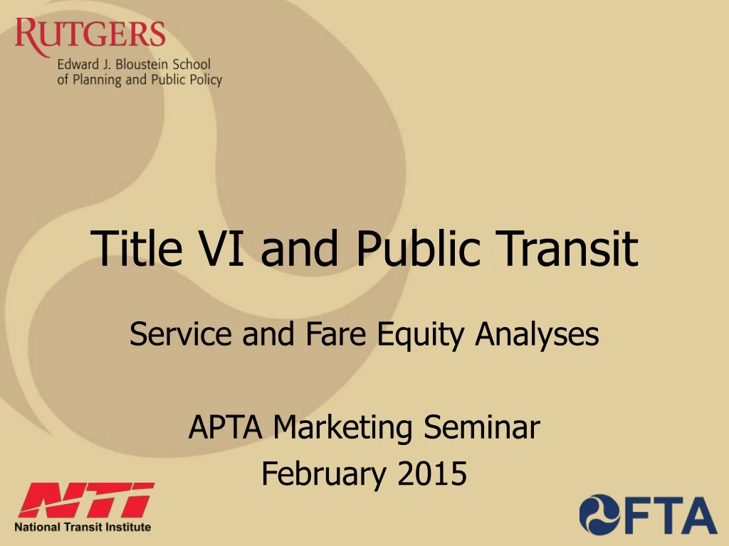 title vi and public transit