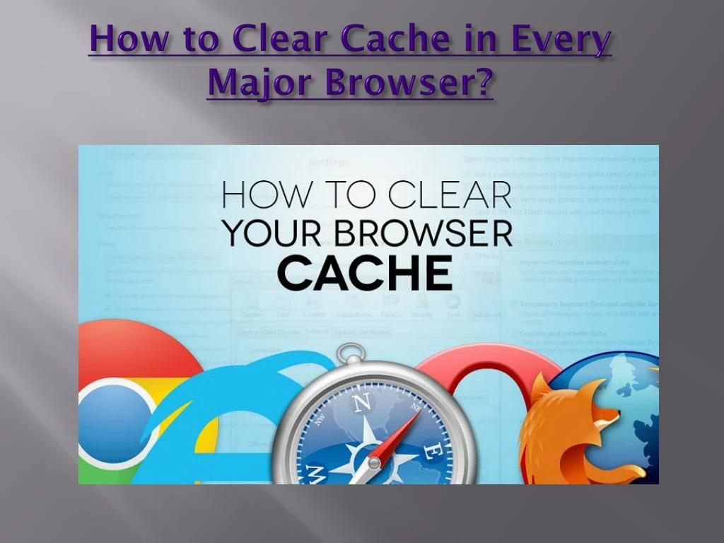 how to clear cache in every major browser