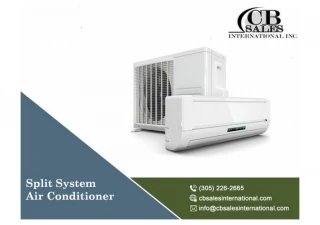 Split system air conditioner - slide 1