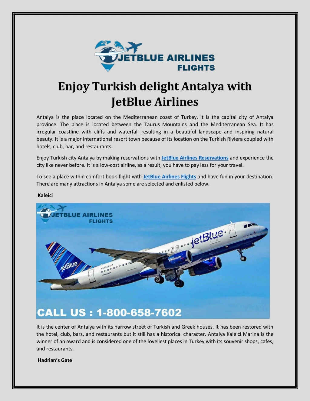 enjoy turkish delight antalya with jetblue