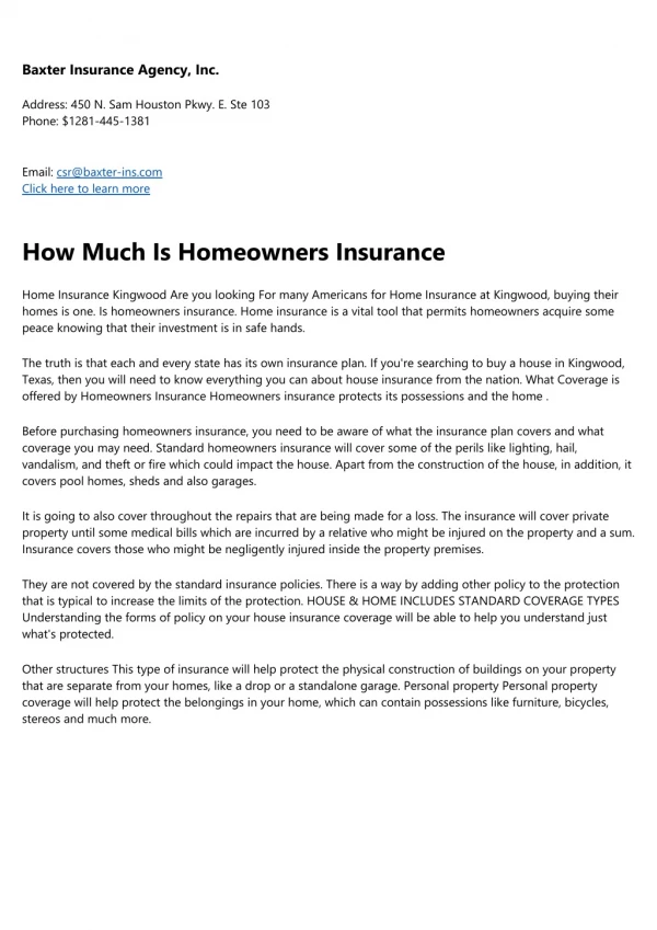 The Ultimate Glossary Of Terms About Homeowners Insurance In Kingwood