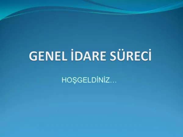GENEL IDARE S RECI