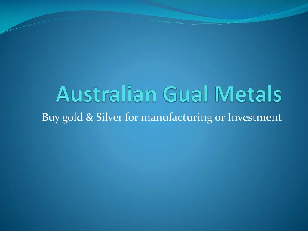 australian gual metals