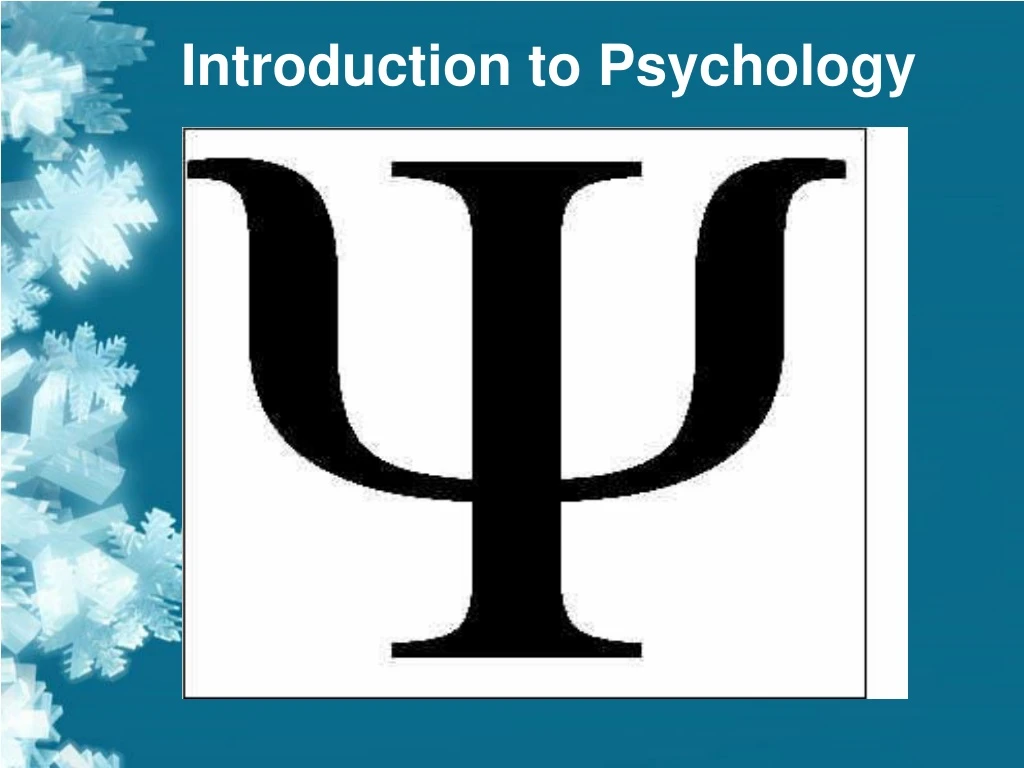 introduction to psychology