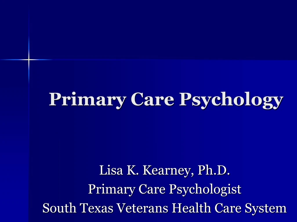 primary care psychology