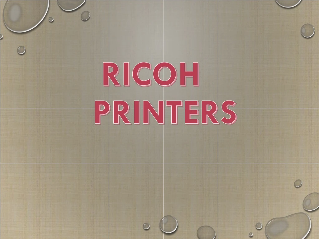 ricoh printers