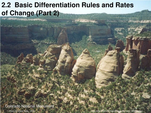 2.2 Basic Differentiation Rules and Rates of Change (Part 2)