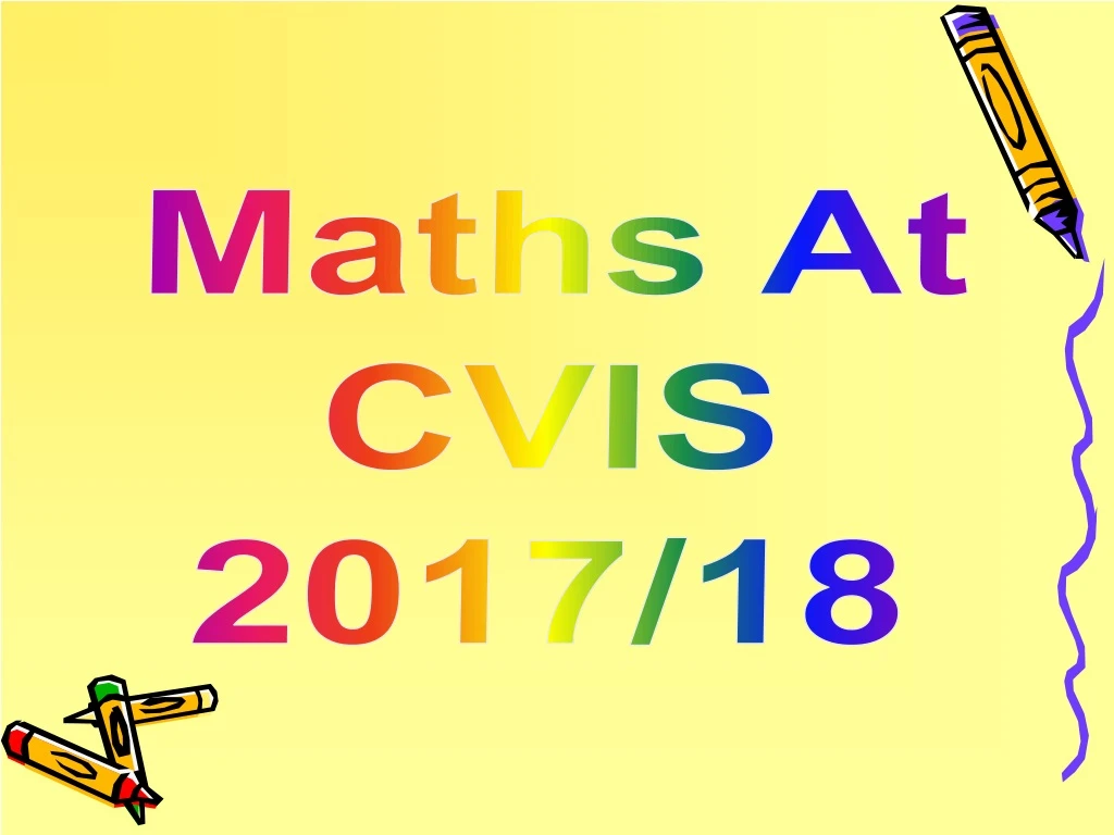maths at cvis 2017 18